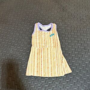 NWOT Nike Little Girls' Happy Camper Dress Coconut Milk colorway 2T